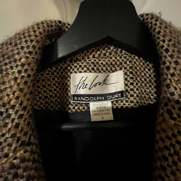 Randolph Duke The Look Vintage Trench Peacoat Jacket Coat with Waist Belt - Picture 3 of 3